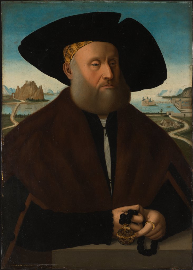 Portrait of Heinrich (?) vom Rhein zum Mohren, copy after Conrad Faber von Kreuznach