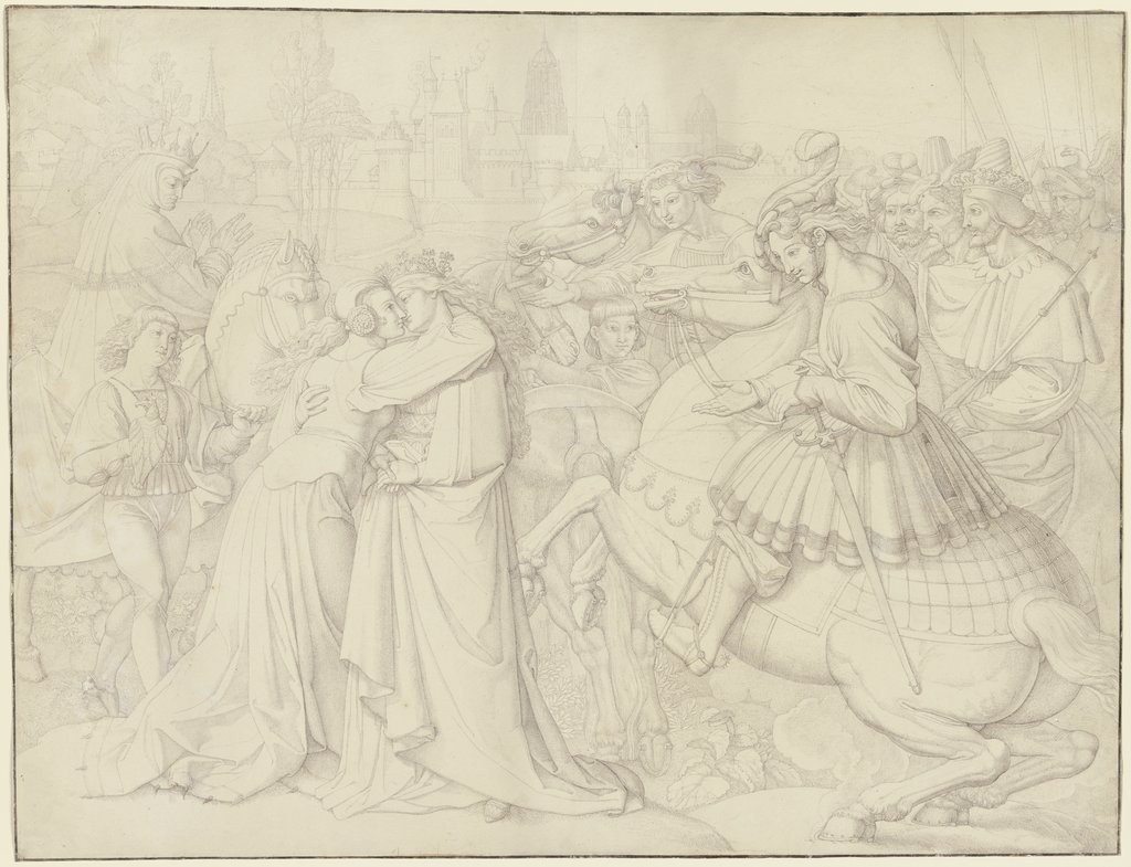 The Queens' greeting, Peter von Cornelius