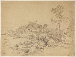Ansicht von Olevano, Johann Wilhelm Schirmer