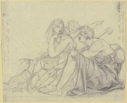 Hirtenfamilie (Apollo unter den Hirten), Gottlieb Schick