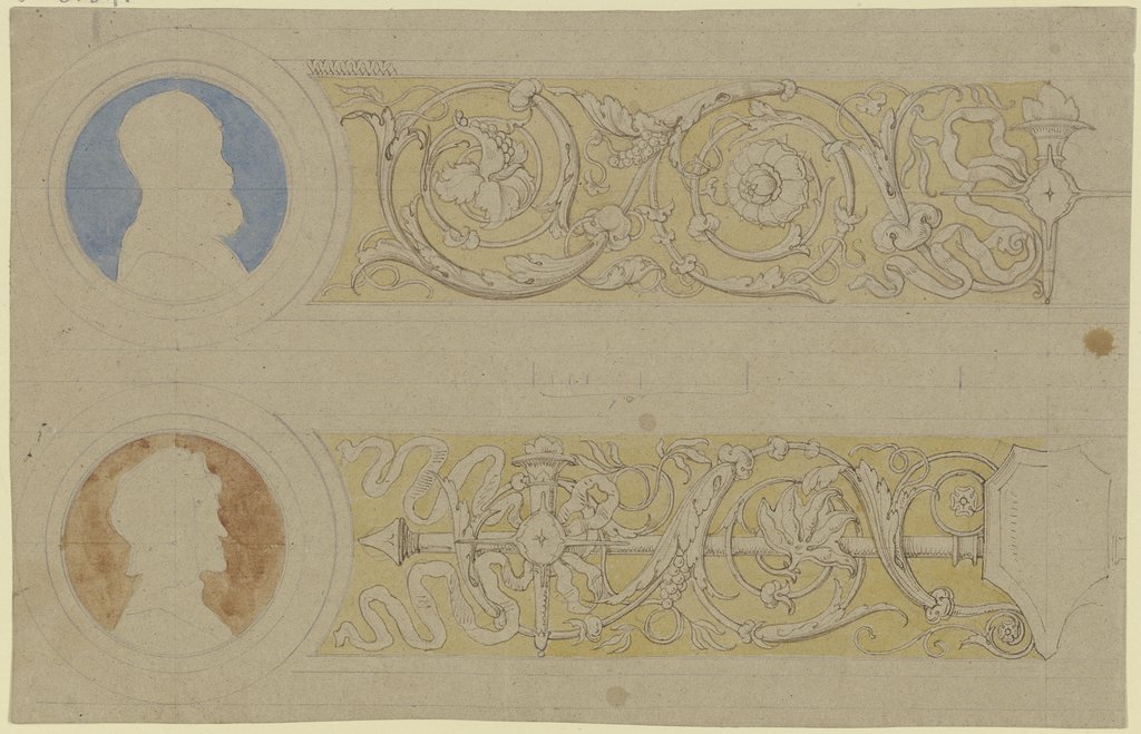 Ornament zur Einfassung der Veitschen Freskobilder im Städelschen Institut, Edward von Steinle