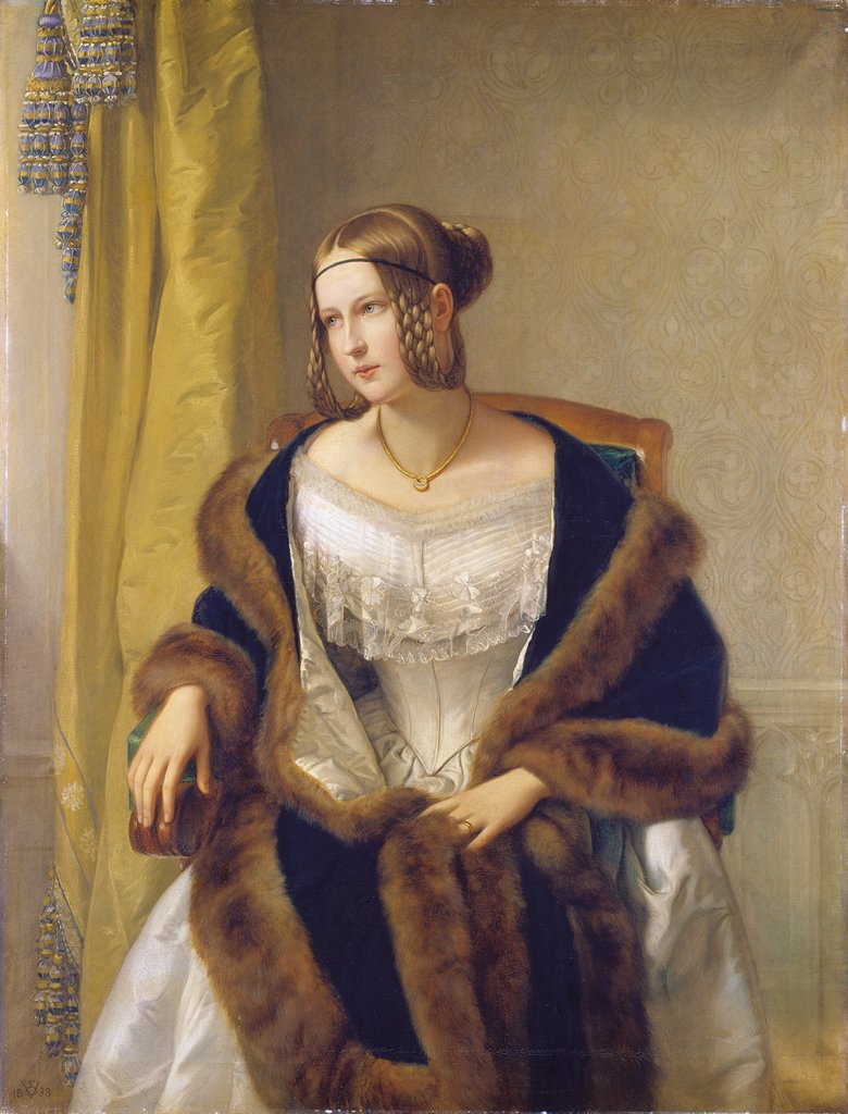 Portrait of the Baroness of Bernus, Philipp Veit