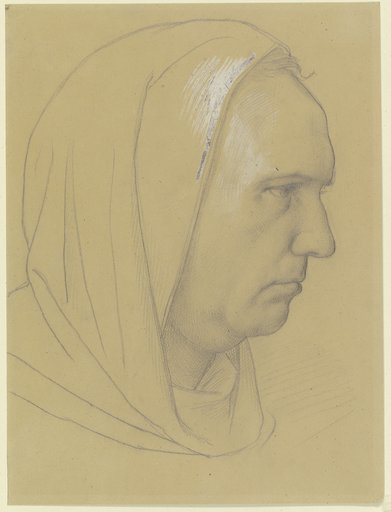 Kopf des Albertus Magnus, Edward von Steinle