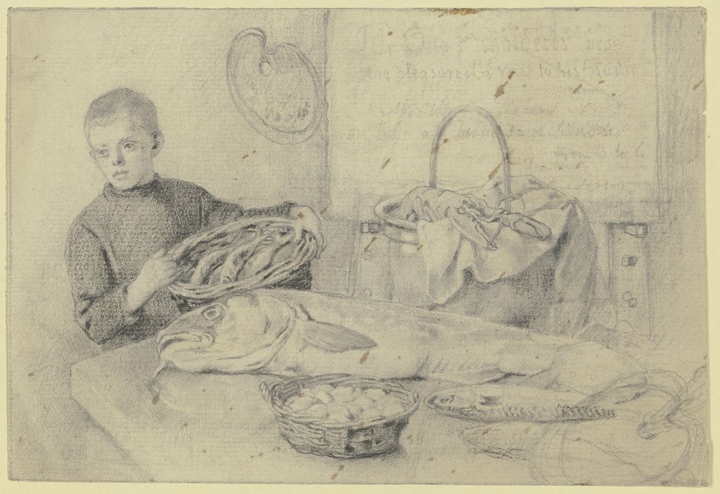 At the fishmonger, Otto Scholderer