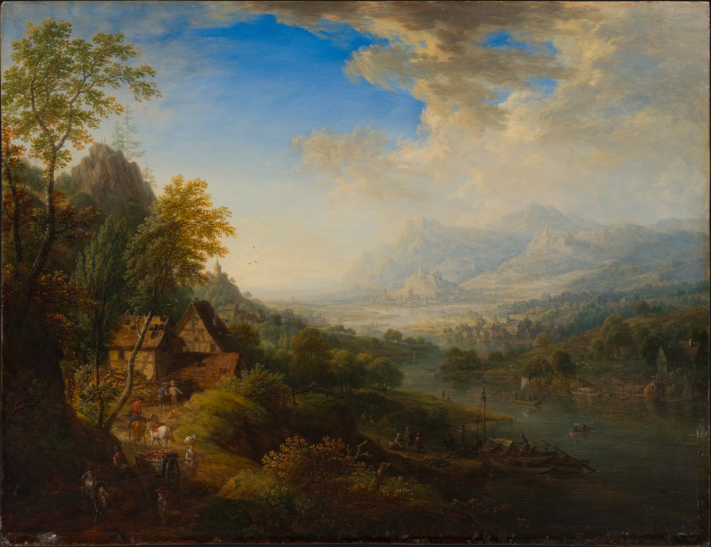 Flusslandschaft, Christian Georg Schütz d. Ä.