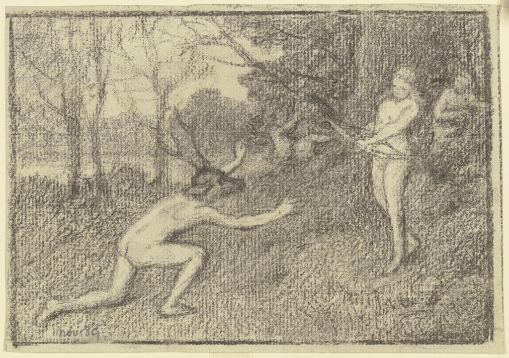 Diana and Actaeon, Otto Scholderer