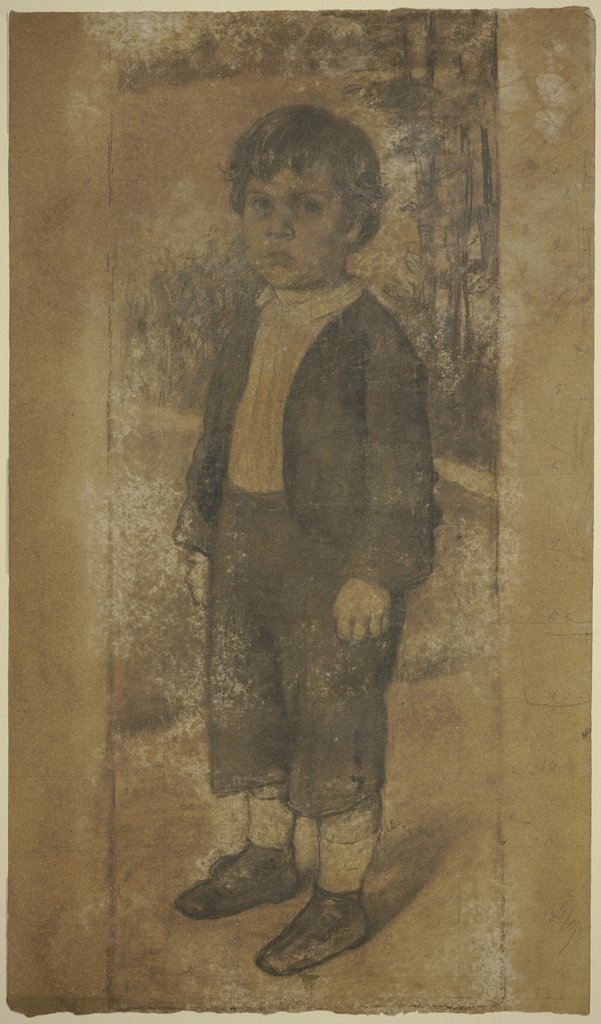 Standing boy, Otto Scholderer