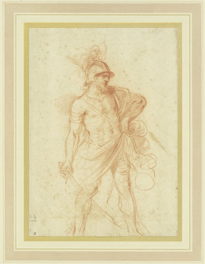 Standing Roman warrior, Guercino (Giovanni Francesco Barbieri);   ?