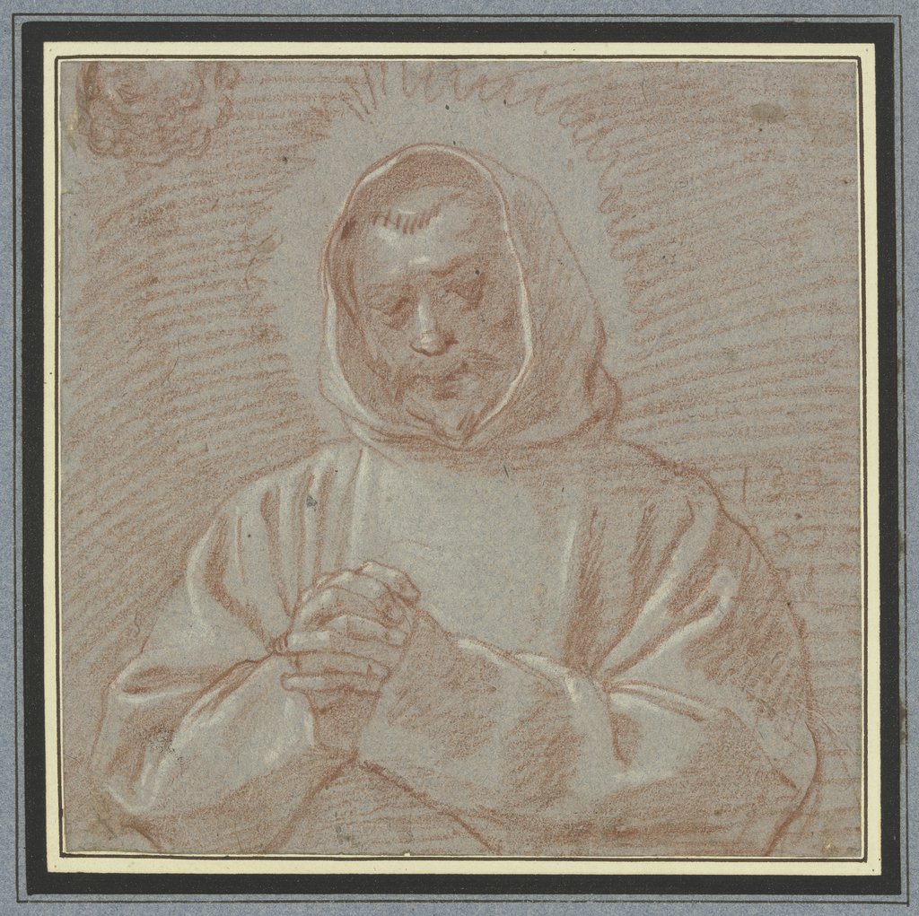 Betender Mönch, Brustbild, Gian Antonio Burrini;   ?