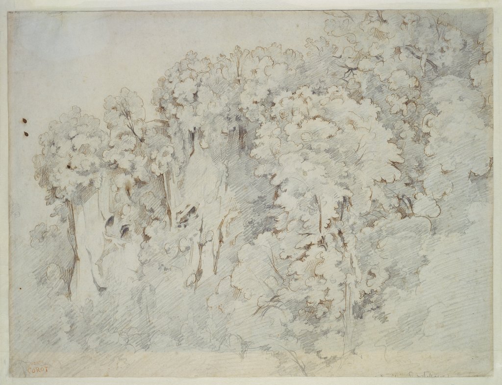 Study of a landscape near Cività Castellana, Camille Corot