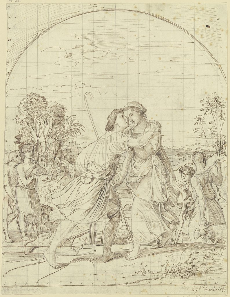 Jacob and Rachel, Julius Schnorr von Carolsfeld