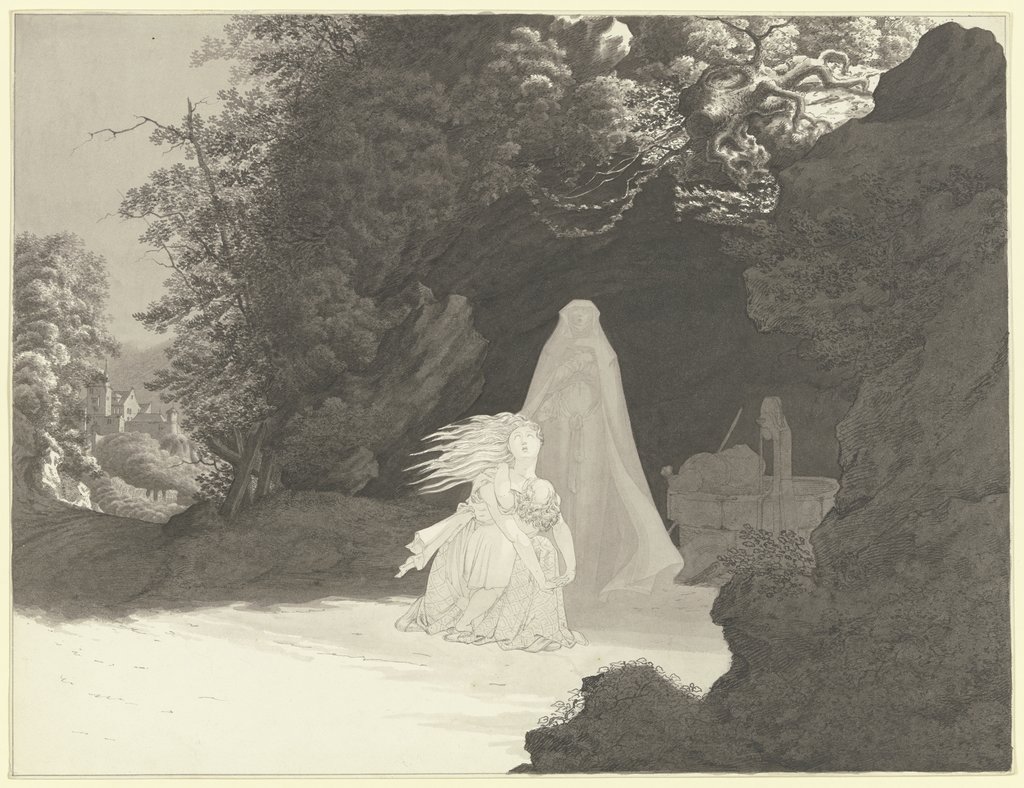 Nightly ghost scene, Ferdinand Fellner