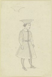 Junger Mann mit eigentümlicher Mütze nach rechts, Carl Philipp Fohr