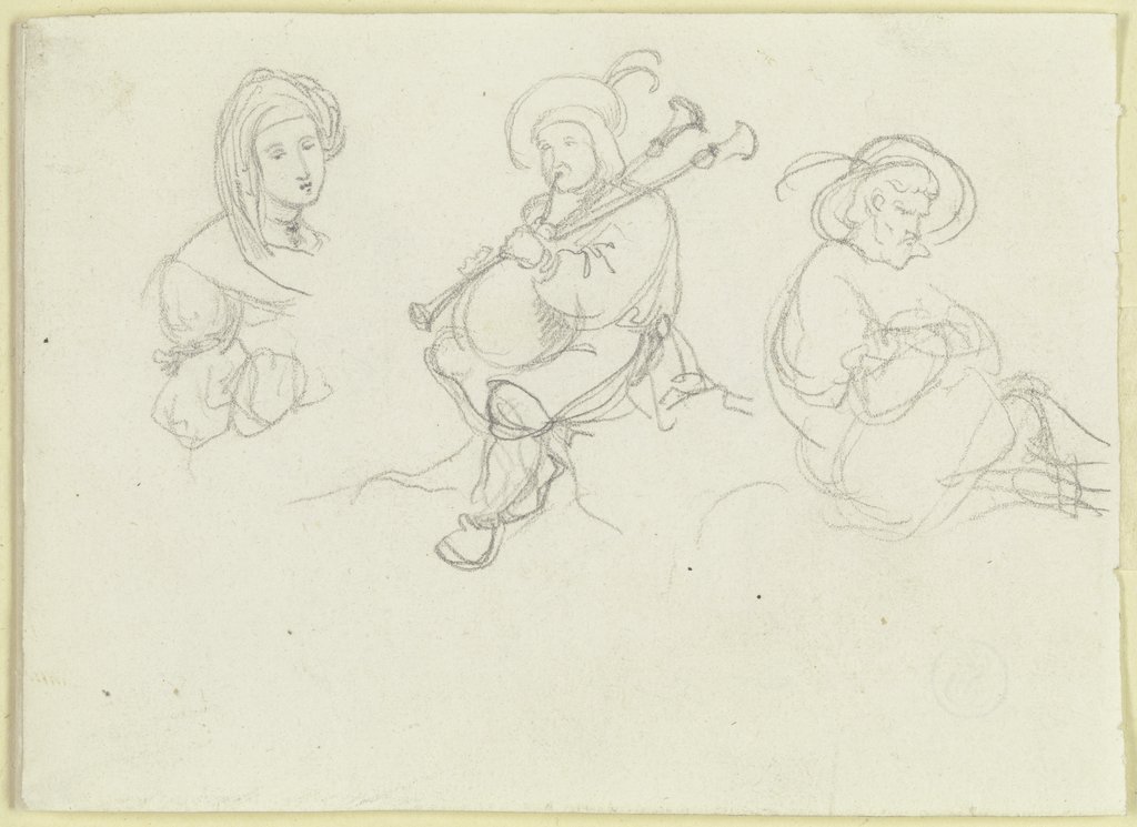 Figural studies, Carl Philipp Fohr