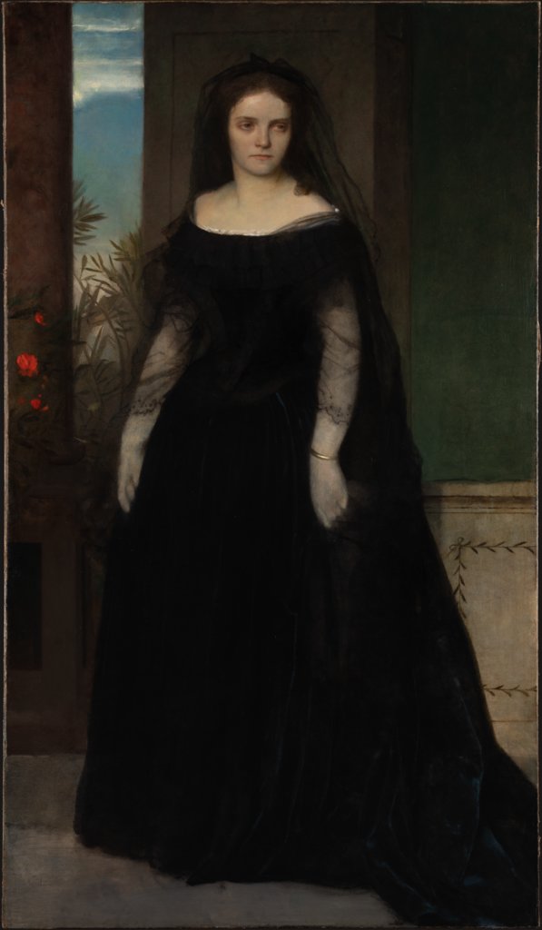 Bildnis der Schauspielerin Fanny Janauschek, Arnold Böcklin