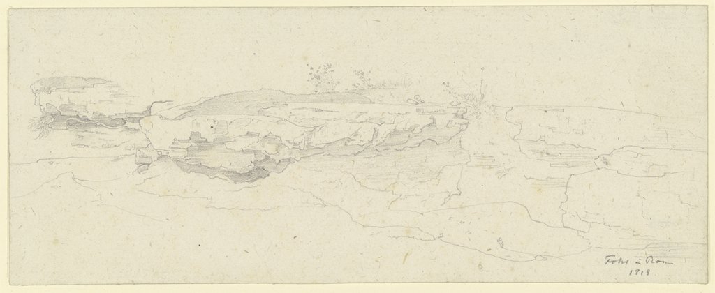 Study of rocks, Carl Philipp Fohr