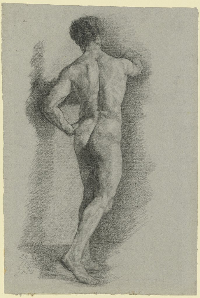 Male nude from behind, Louis Eysen