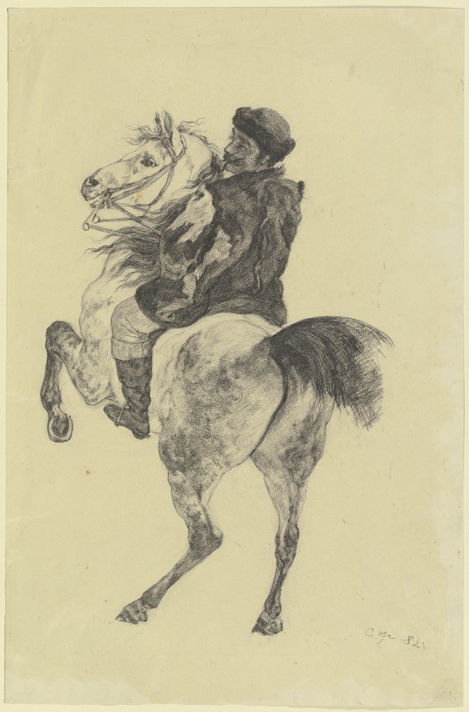 Kopie des Reiters nach Gustave Courbets "L'Hallali du Cerf", Louis Eysen, after Gustave Courbet