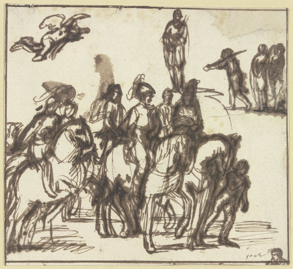 Group of riders, Hendrik Goudt