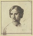 Woman's head, Hendrik Goudt