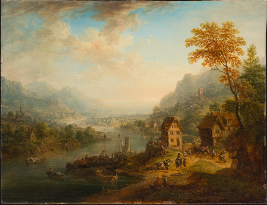 Flusslandschaft, Christian Georg Schütz d. Ä.