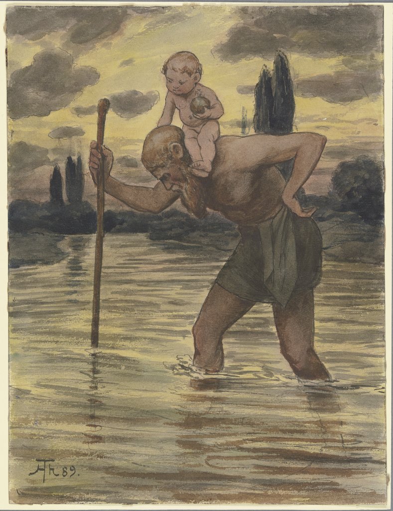 Saint Christopher, Hans Thoma