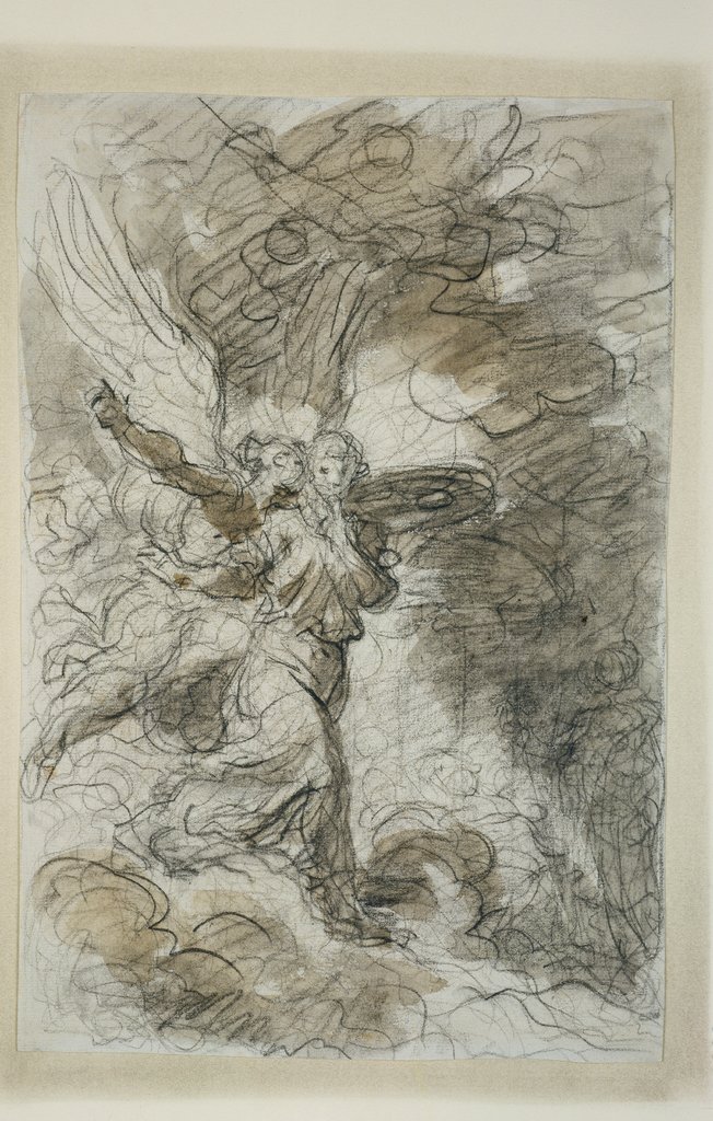 Der Erzengel Michael und das Schweigen vor der Höhle des Schlafes (nach Ariost), Jean-Honoré Fragonard