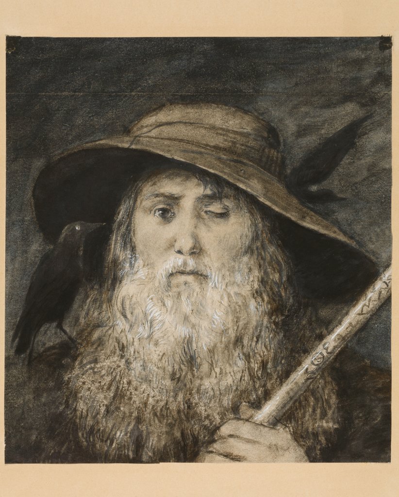 Wotan as Wayfarer, Hans Thoma