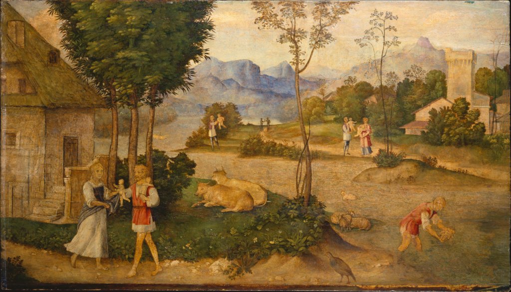 The Finding of Romulus and Remus, Giorgione;  succession