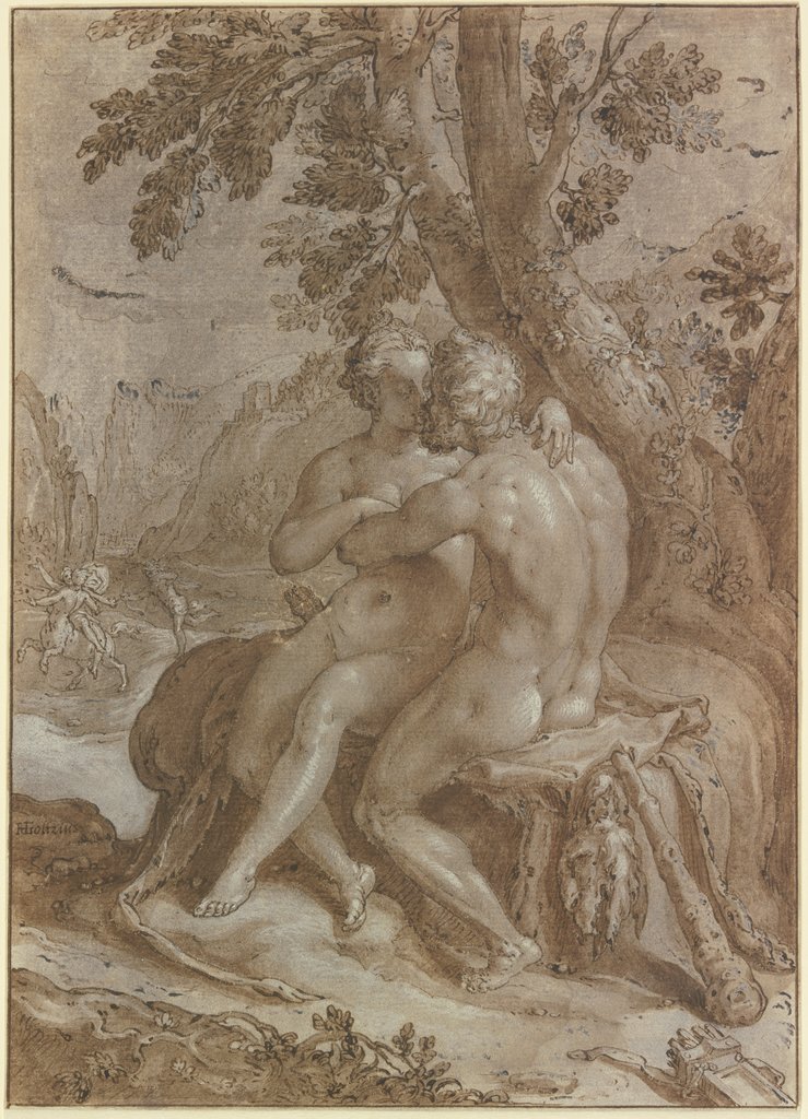 Herkules und Dejaniera, Hendrick Goltzius