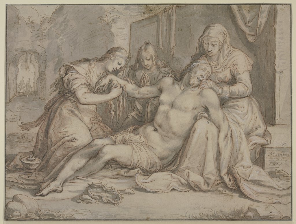 The Lamentation of Christ, Jacob Matham