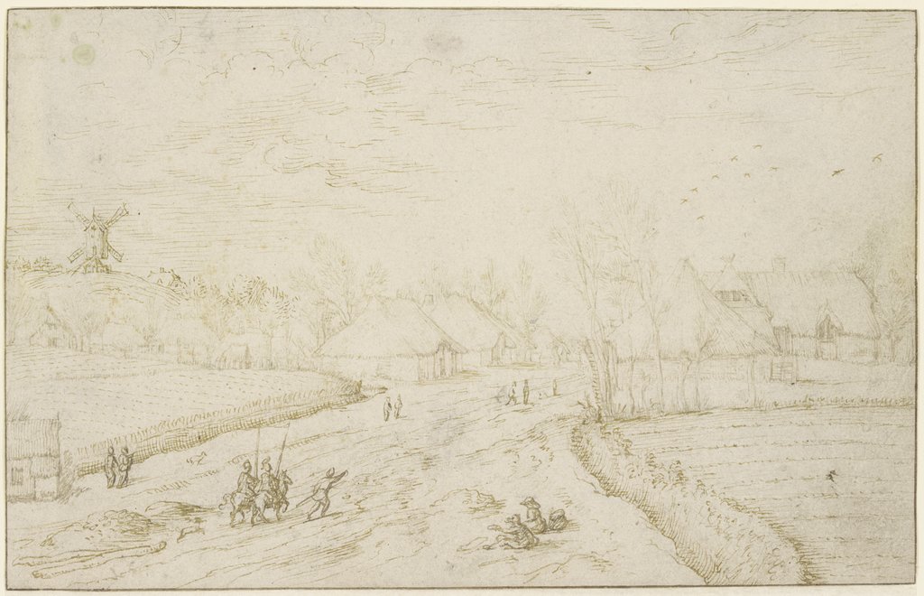 Path to a village, Master of the Small Landscapes, Josse van Liere;   ?