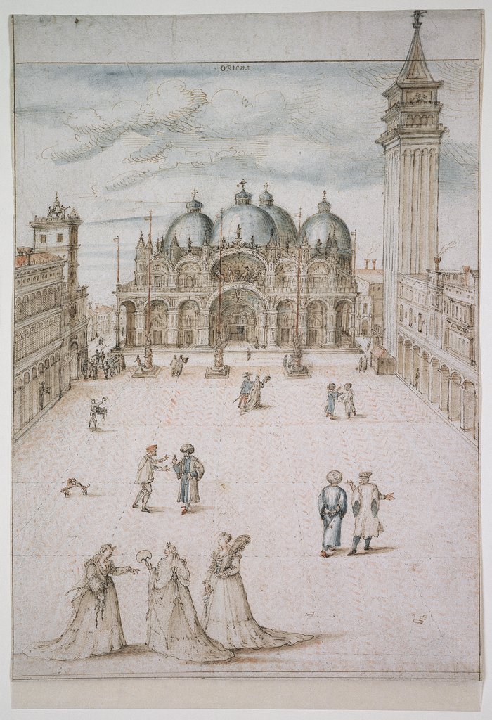 Der Markusplatz in Venedig, Joris Hoefnagel