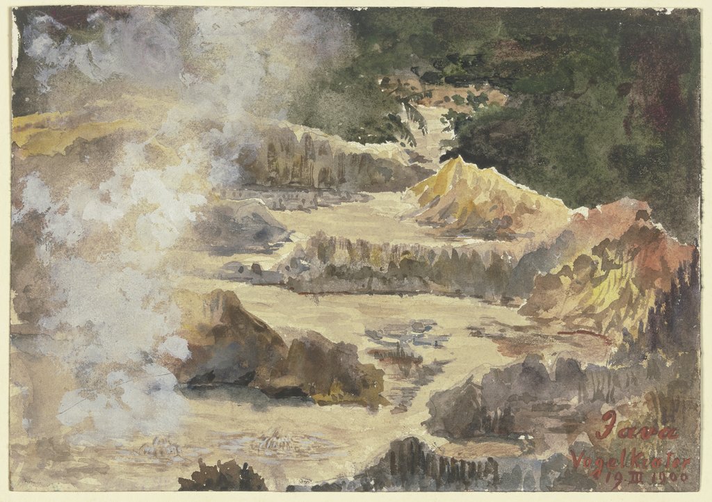 Bird crater on Java, Fritz Hauck