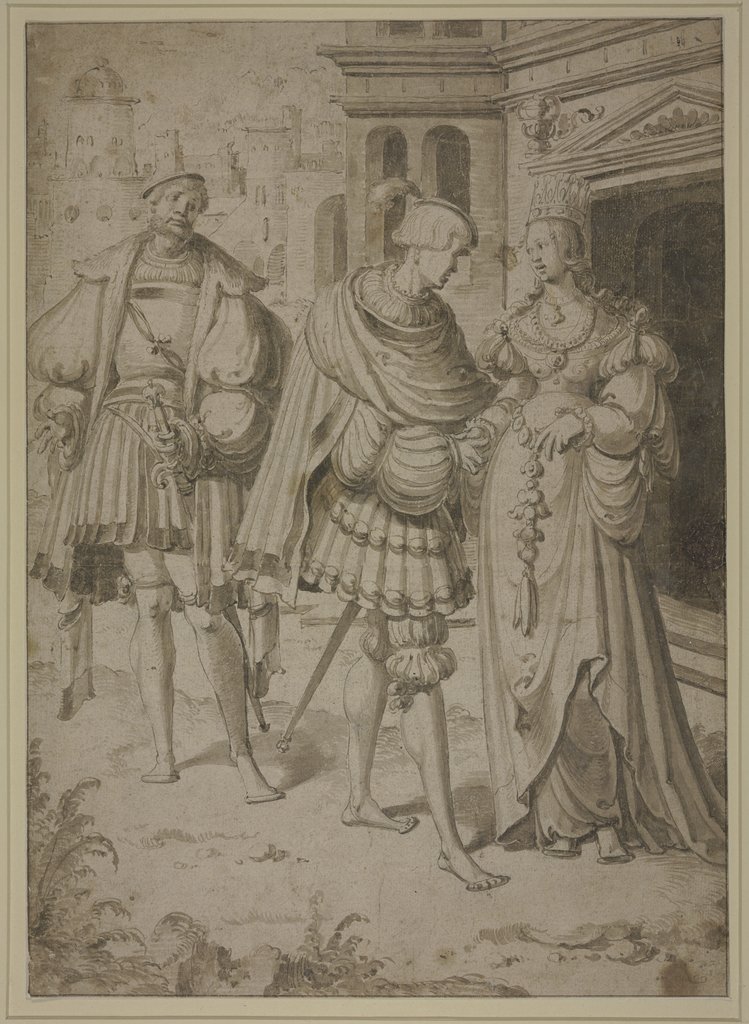 Elegant couple, Netherlandish, 16th century, Aert Claesz;   ?