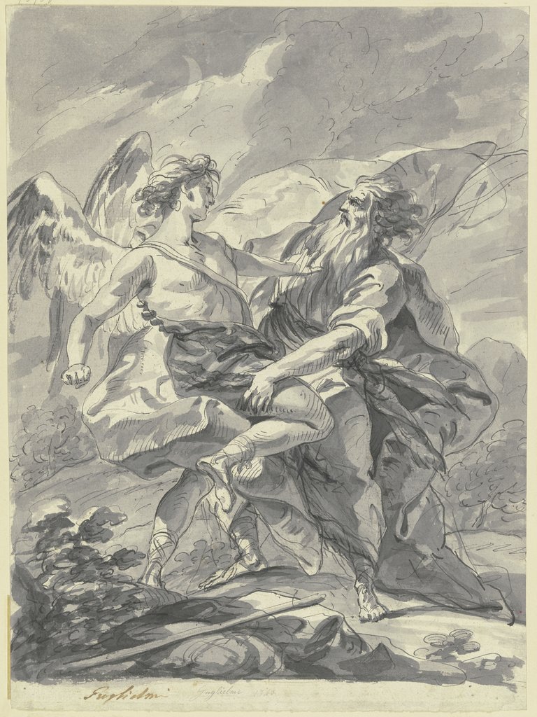 Jakob ringt mit dem Engel, Gregorio Guglielmi