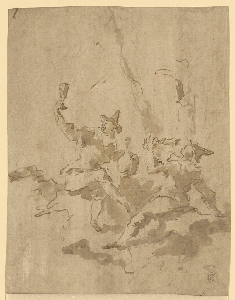 Zwei trinkende Männer, Francesco Guardi