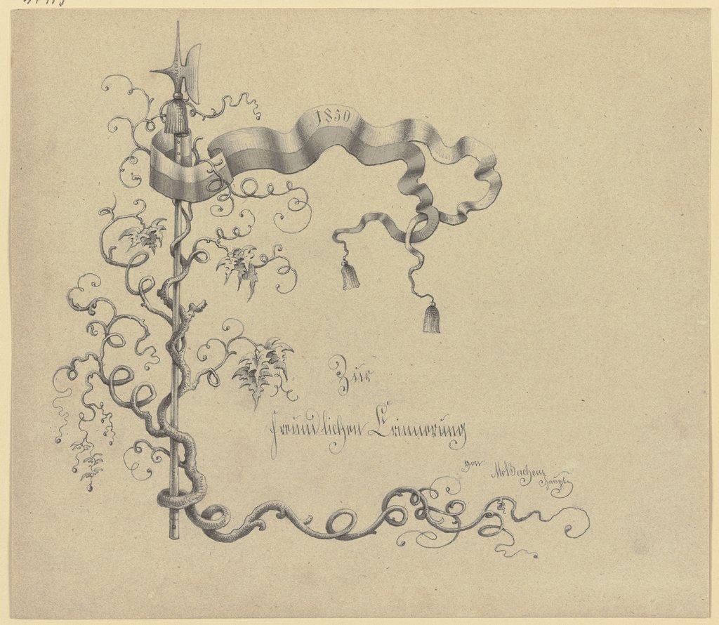 Zur freundlichen Erinnerung 1850, Max von Berchem