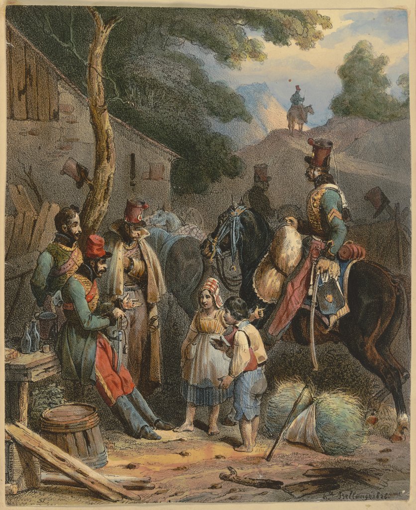 The bivouac, Hippolyte Bellangé