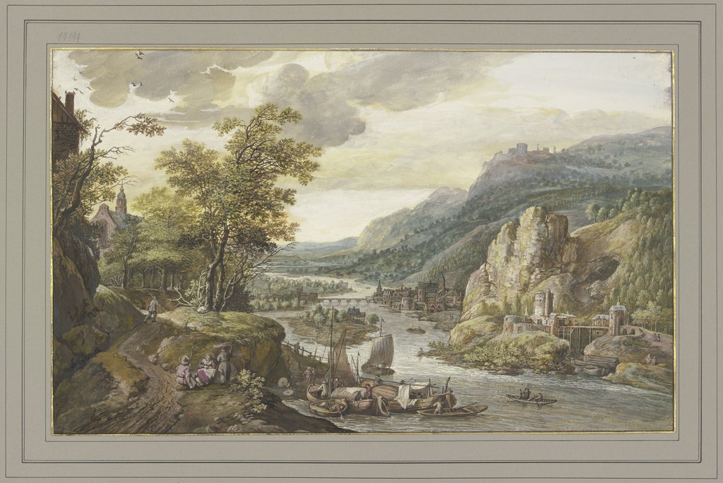 Flusslandschaft, Gerrit Battem