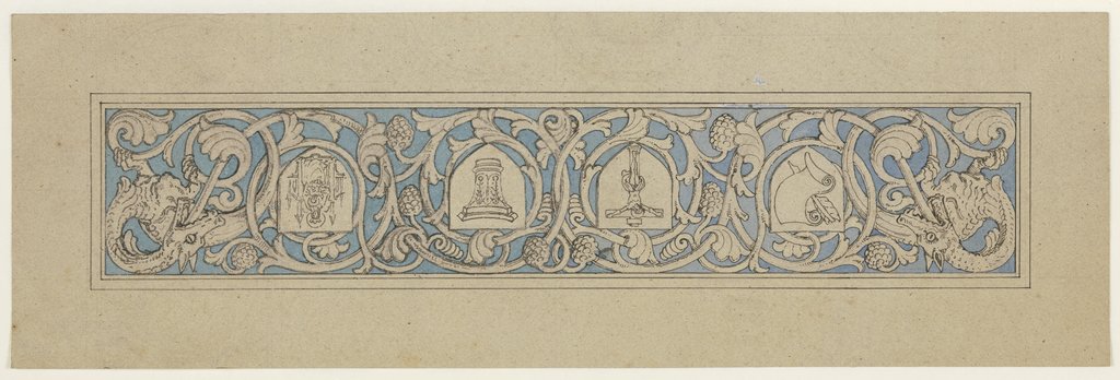 Book ornament (upper edge), Ferdinand Fellner