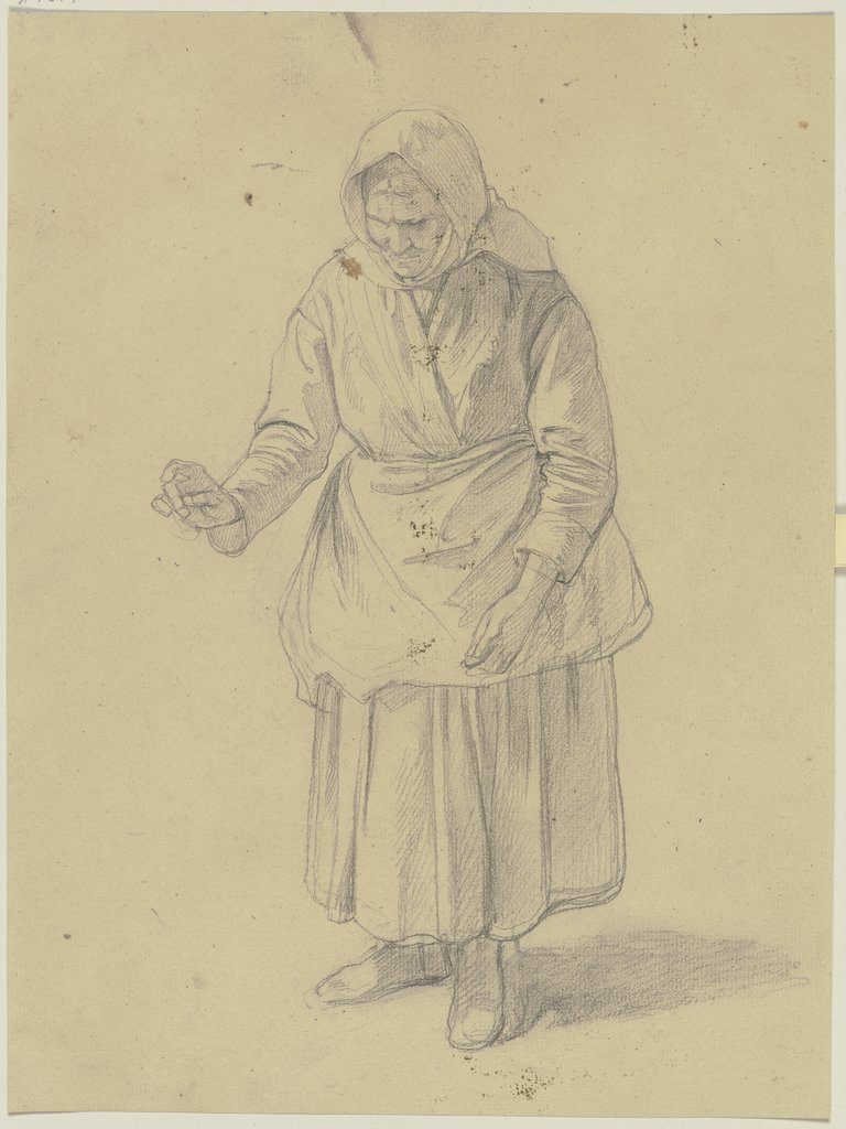 Old farmer woman, Jakob Becker