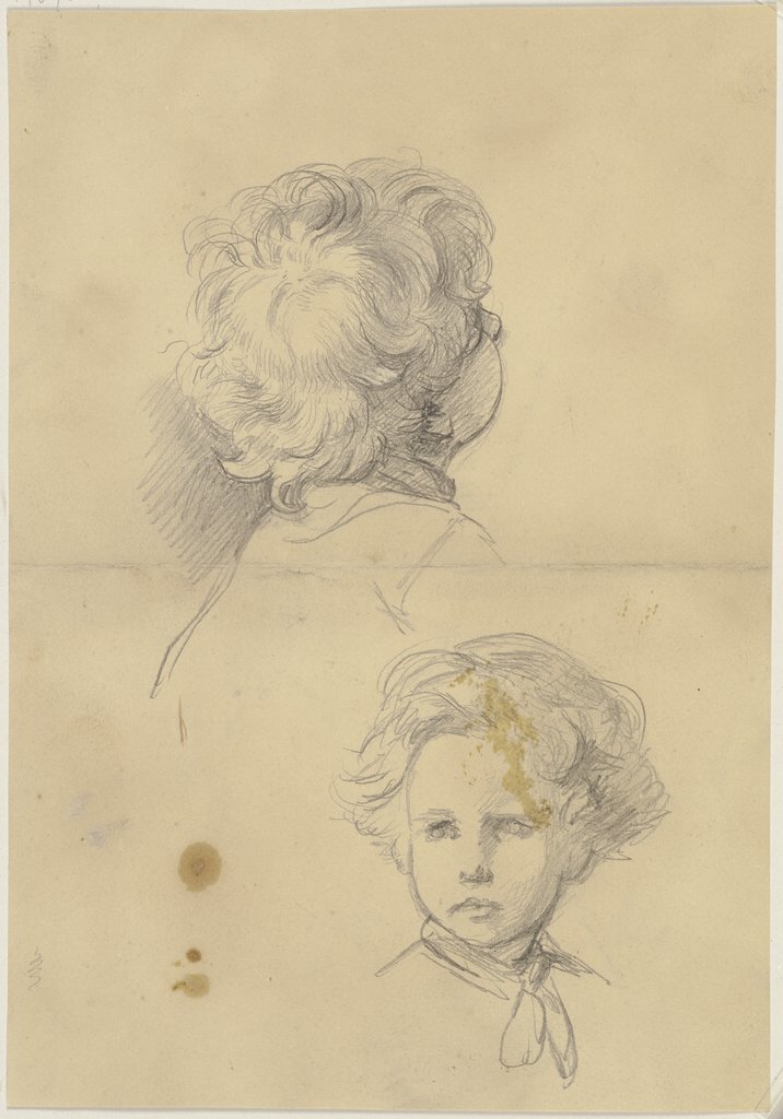 Study sheet: Boy's head, Jakob Becker