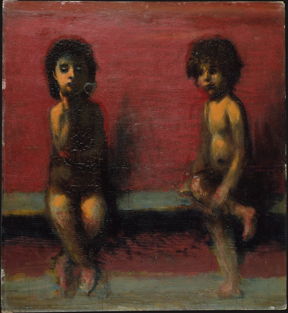 Two Seated Children, Hans von Marées