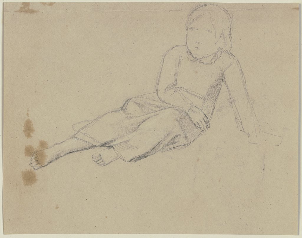 Sitting child, Jakob Becker