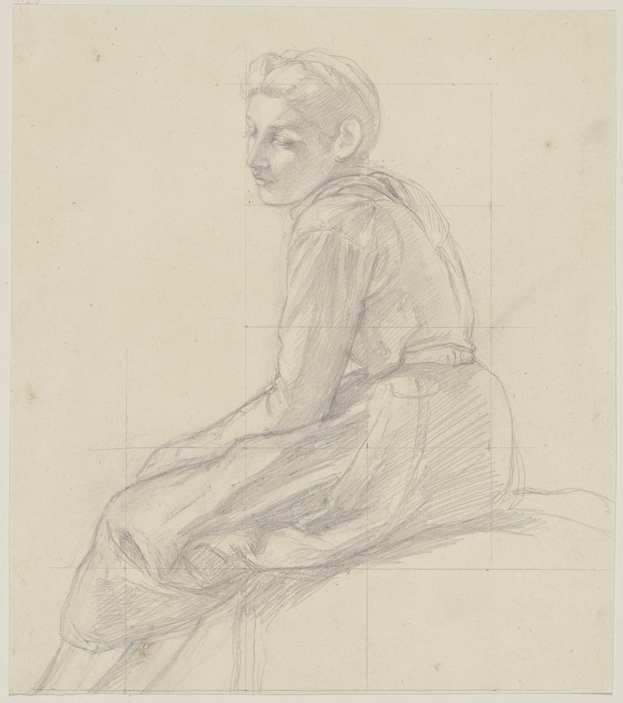 Sitting girl, Jakob Becker