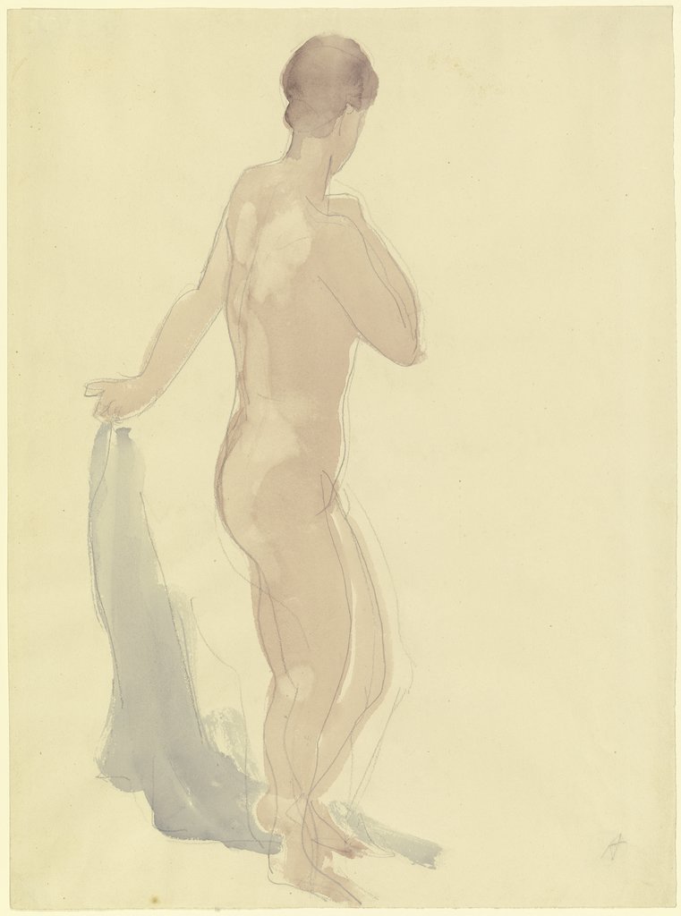 Nude seen from behind, standing, Karl Albiker