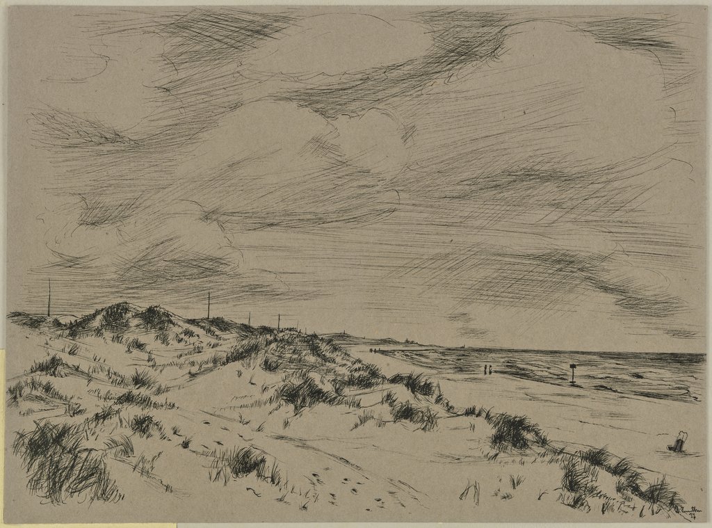 Dunes and beach, Gertrud Sentke