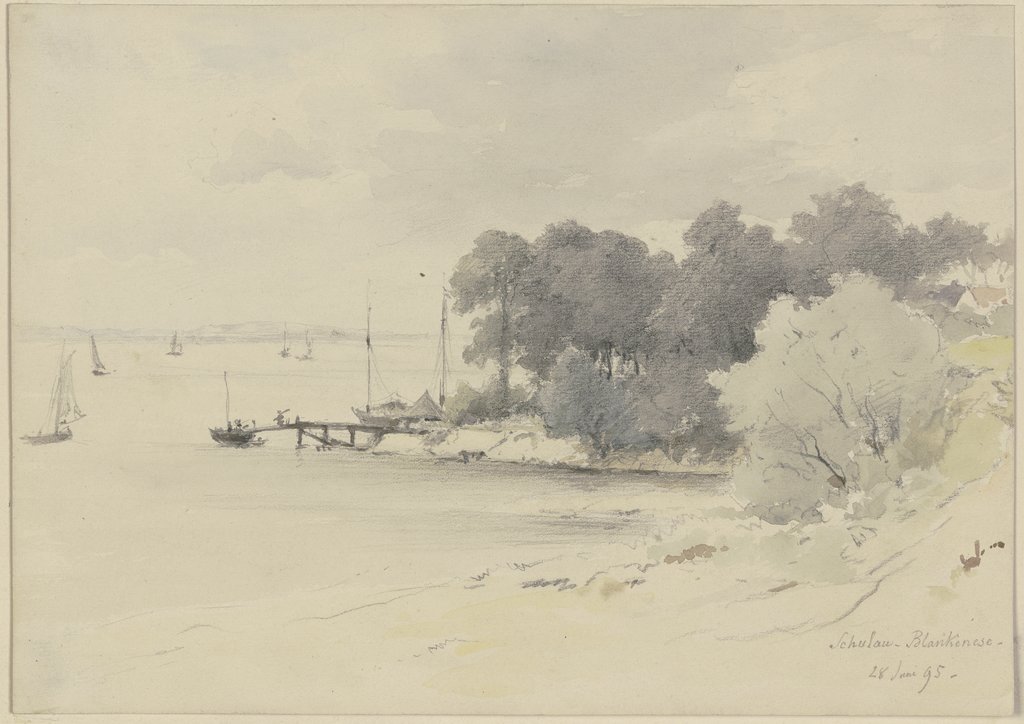 Strand von Schulau bei Blankenese, Adolf Hoeffler