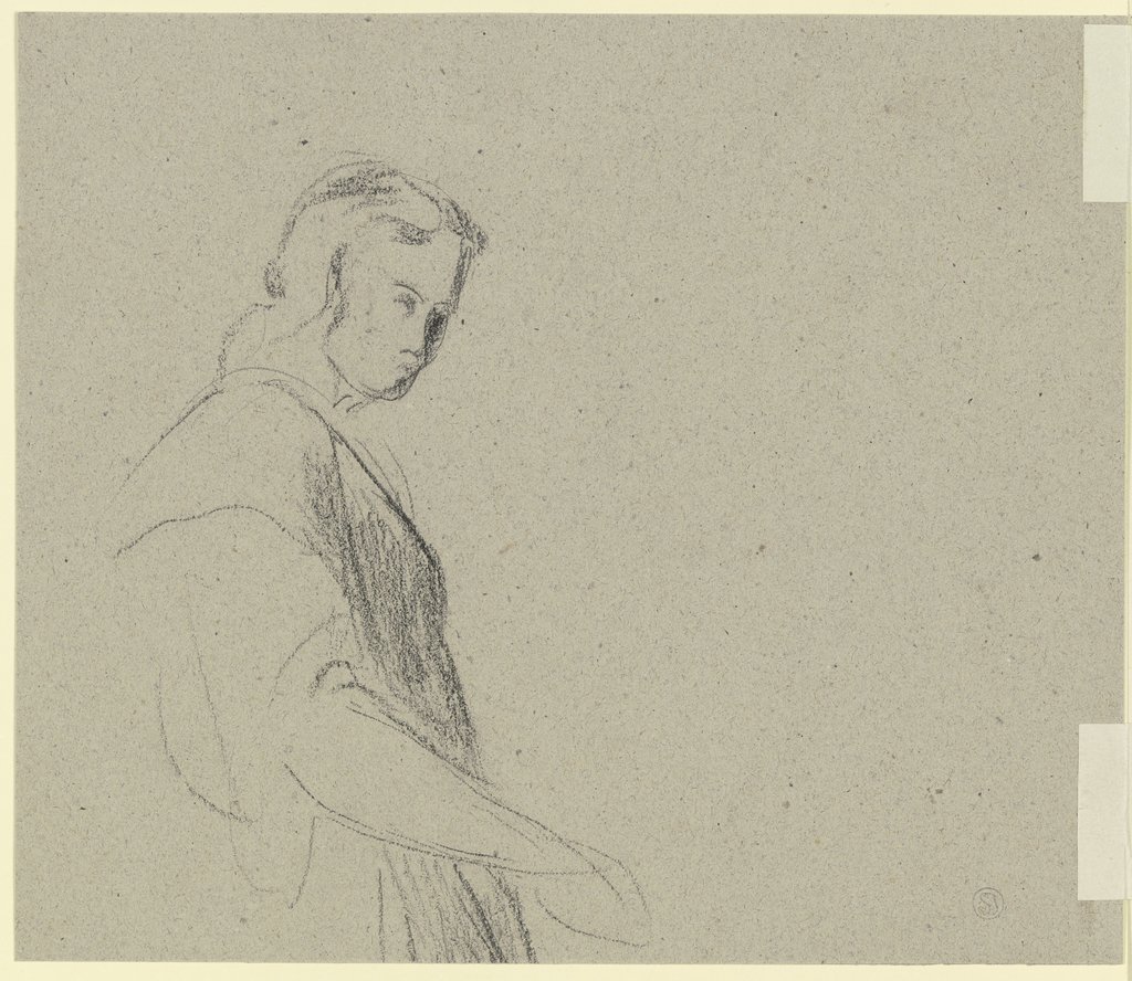 Female half figure, Wilhelm Gentz